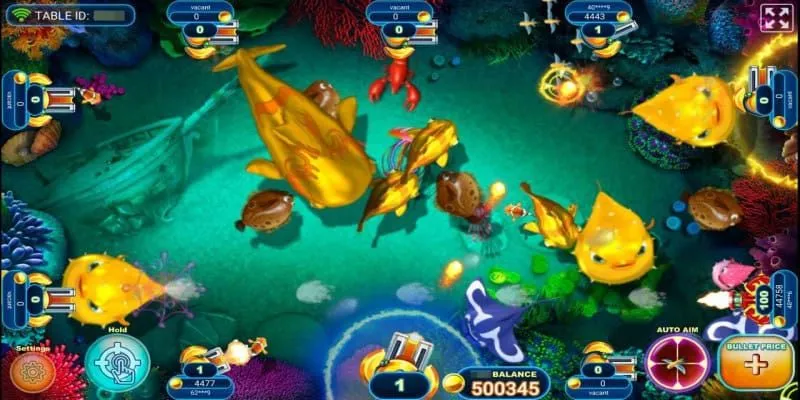 Nhiều loại cá đặc biệt trong game bắn cá rùa xanh